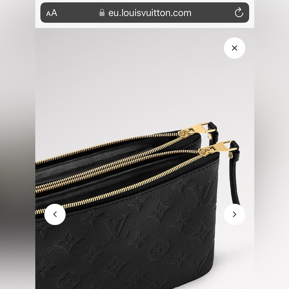 LV Authentic Double Zip Pochette! Purchased in Paris. - Picture 3 of 10